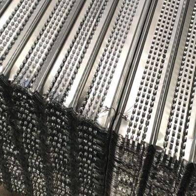 Lamiera stirata zincata ad alta nervatura per casseforme per intonaco 0,45 m x 2 m